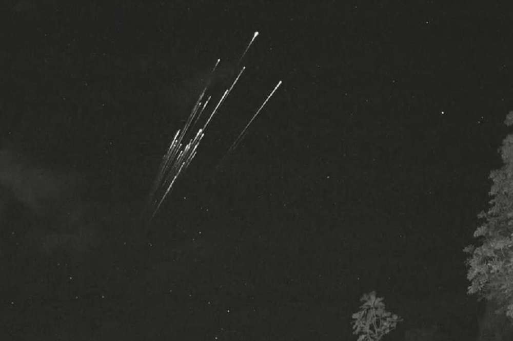 Starlink衛星墜落。（Sociedad de Astronomia del Caribe）