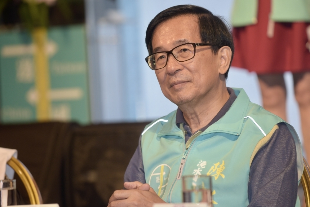 前總統陳水扁表示，年底地方首長大選對民進黨來說，是非常艱困的挑戰。（資料照片／張哲偉攝）