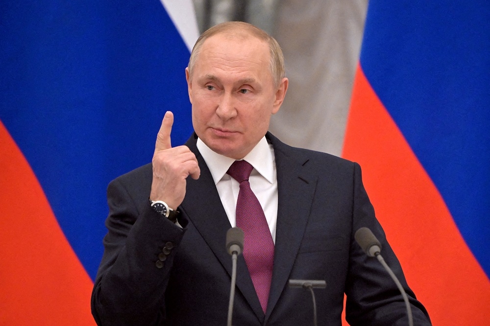 俄羅斯總統普京。（湯森路透）