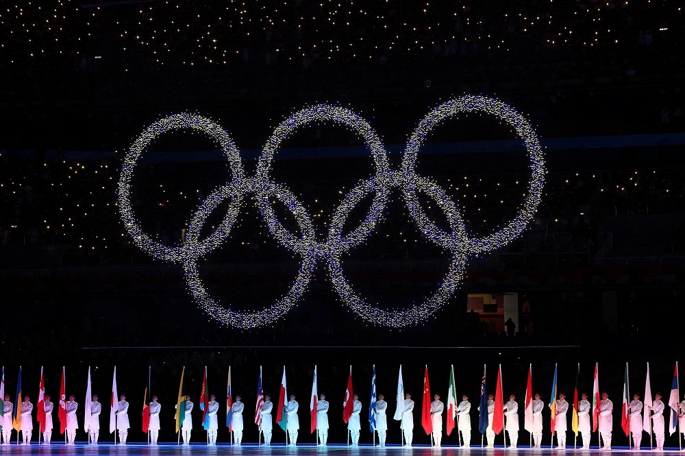 北京冬奧閉幕式。（湯森路透）