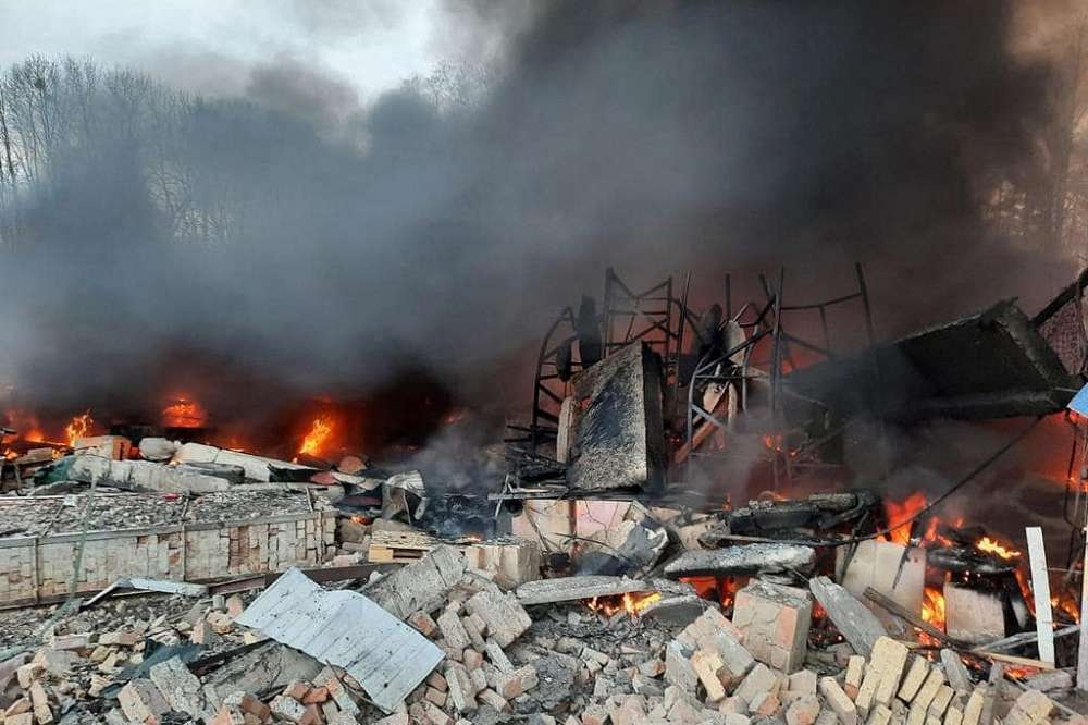 基辅一处地点爆炸。（汤森路透）(photo:UpMedia)