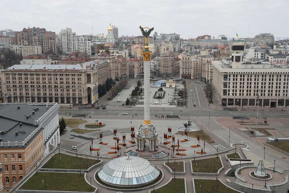 基輔獨立廣場。（湯森路透）
