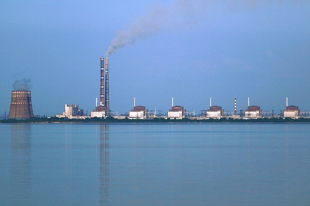 位於烏克蘭南部的歐洲最大核電廠扎波羅熱。（CC BY-SA 1.0 Ralf1969）