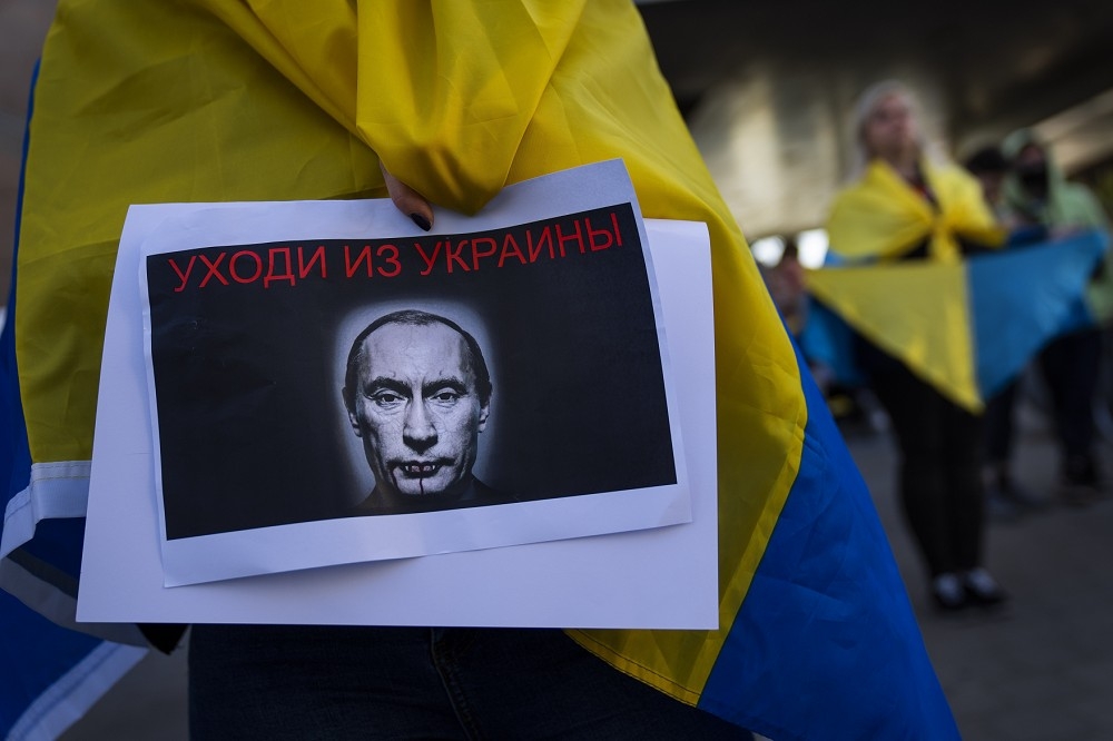 一旦普京用武力成功控制乌克兰，紧接着就会对整个欧洲动手。（美联社）(photo:UpMedia)