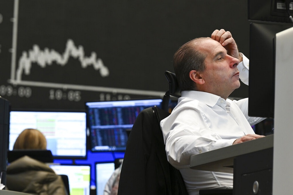 美國股市7日下挫。示意圖。（美聯社）