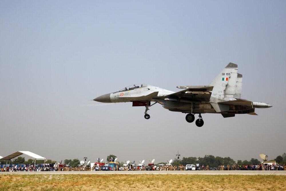印度空軍現役蘇愷30 MKI戰機。（美聯社）