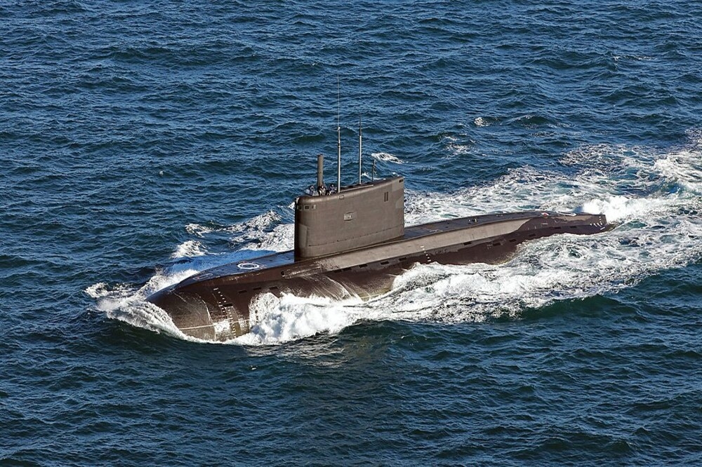 俄羅斯海軍現役的基洛級潛艦。（圖片取自英國國防部）