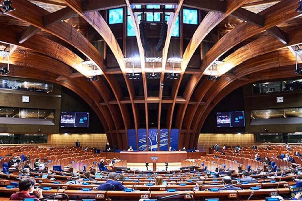 歐洲理事會大會表決通過，決議開除俄羅斯會籍。（取自歐洲理事會臉書）