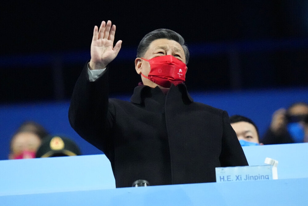 中國現任國家主席習近平出席北京帕奧閉幕式。（美聯社）