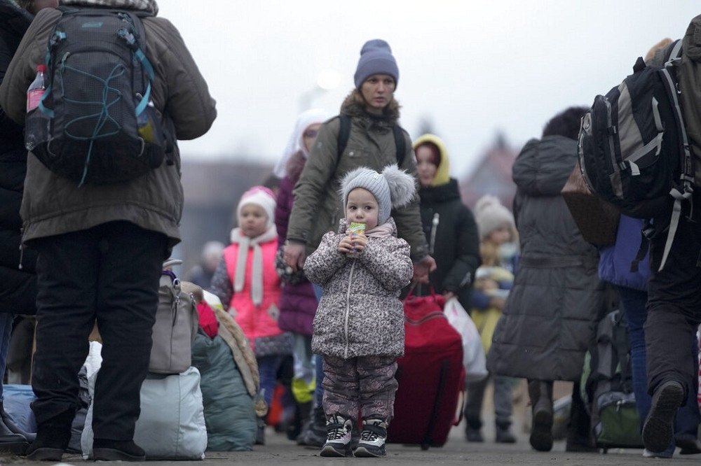 戰爭造成烏克蘭孩童流離失所、身心受創。（美聯社）