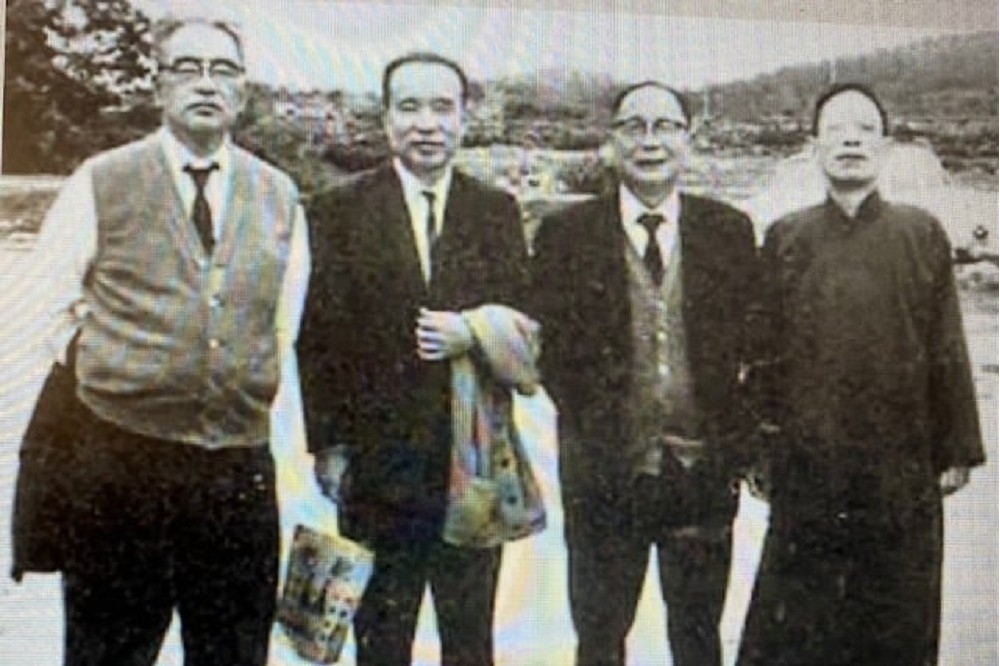 四位居台港的儒家學者，右起牟宗三、徐復觀、程兆熊、唐君毅。（圖片摘自網路）