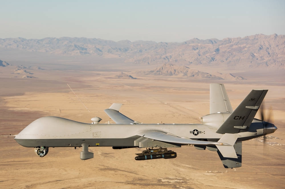 空軍編列217億2300萬元預算，向美採購4架MQ-9B無人機系統，預計在2025年以前第一架返台形成戰力。（翻攝自U.S. AIR FORCE）