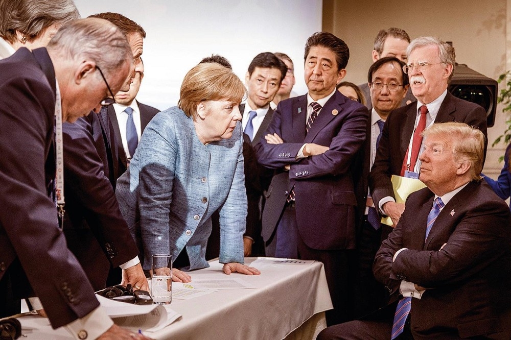 盟国间的龃龉─G7高峰会（2018）。（台湾商务印书馆）(photo:UpMedia)