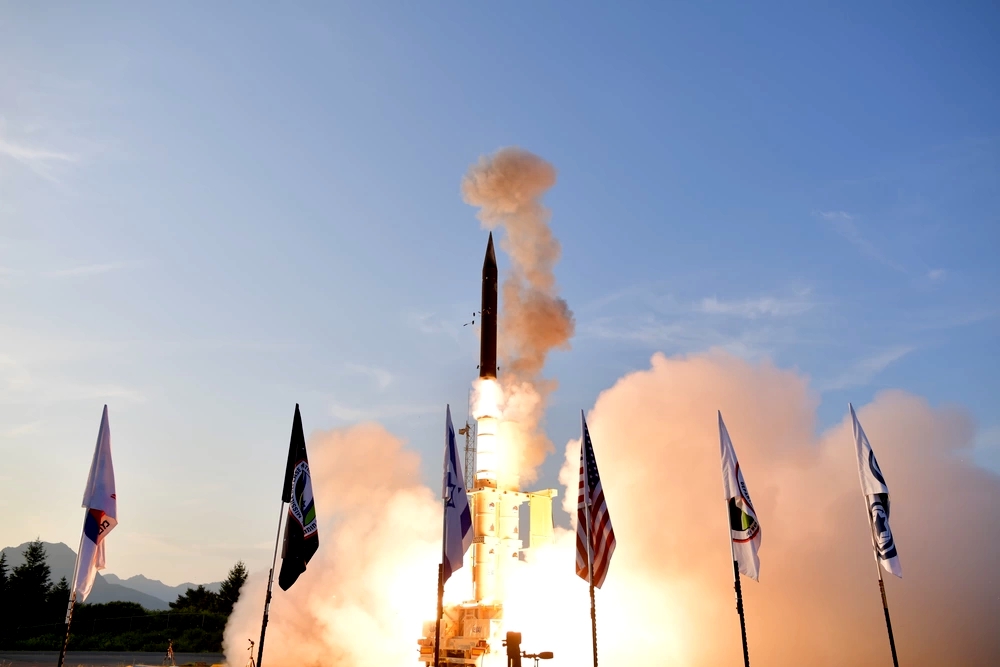 以色列箭3式防空飛彈系統進行試射。（圖片取自美軍DVIDS系統）