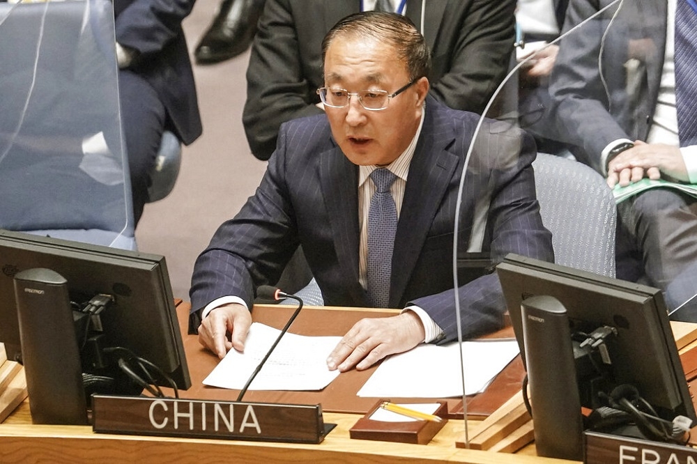 中国驻联合国大使张军。（美联社）(photo:UpMedia)