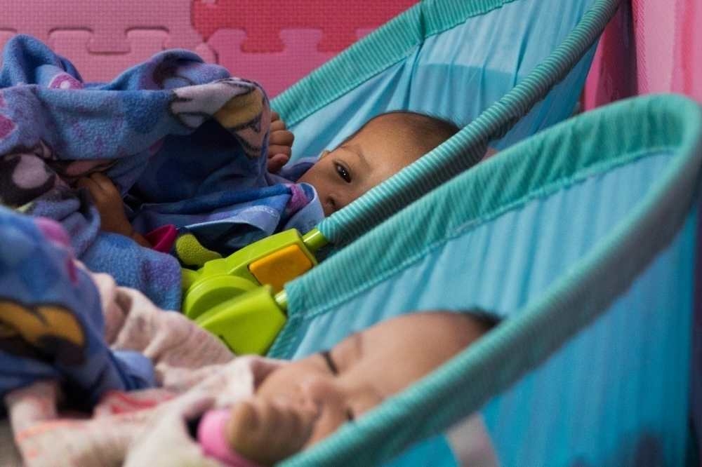 新北市板橋區某托嬰中心12日下午驚傳有女嬰窒息，圖為示意圖，非當事人。（資料照片／李隆揆攝）