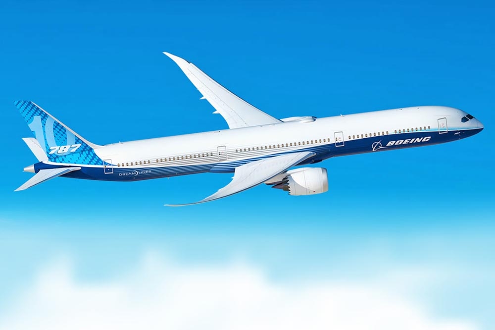 總統府駁斥美國強銷台灣24架波音787的報導。（取自波音官網）