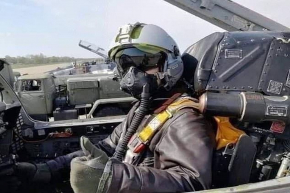 烏克蘭傳奇飛官「基輔之鬼」真實身份是塔拉巴爾卡少校。（取自推特）