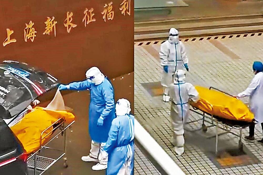上海傳出活人被裝屍袋險遭火化事件。（擷取自影片）