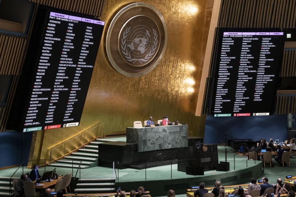 聯合國五常任理事國在安理會濫用否決權的情況由來已久。（美聯社）