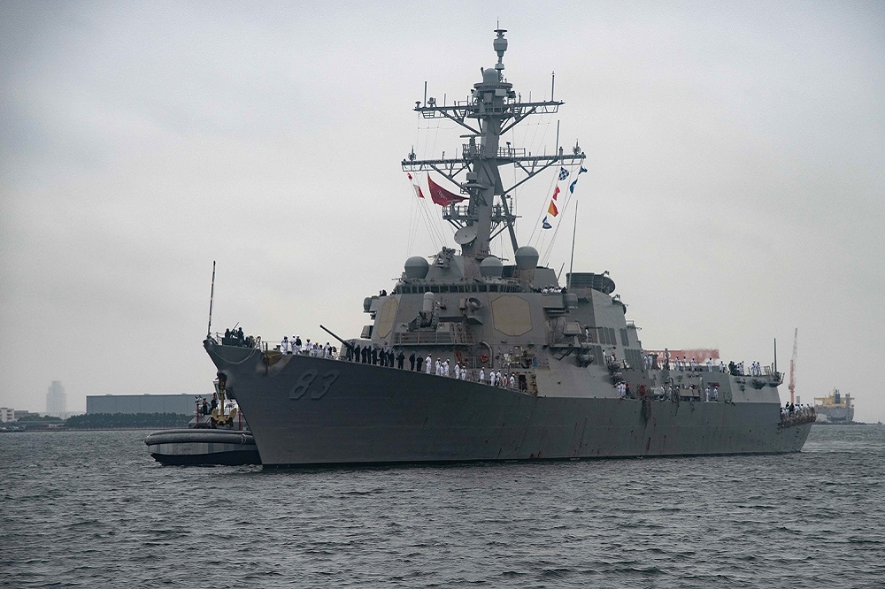 美國海軍軍艦「霍華德號」於2021年8月抵達日本橫須賀基地。（取自美國第七艦隊）