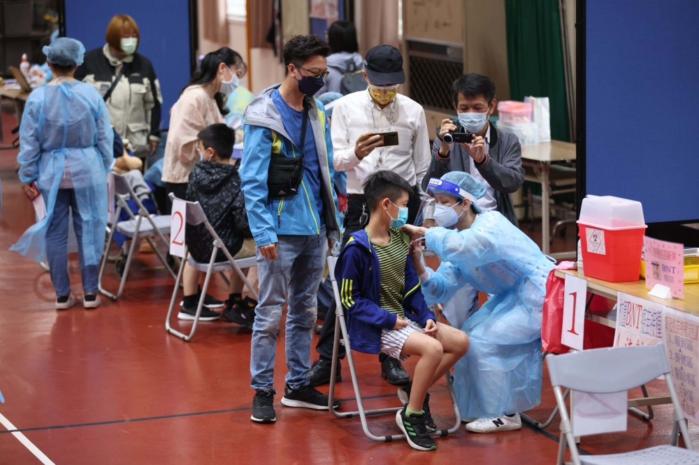 桃園市25日開始接種兒童BNT疫苗。（陳愷巨攝）