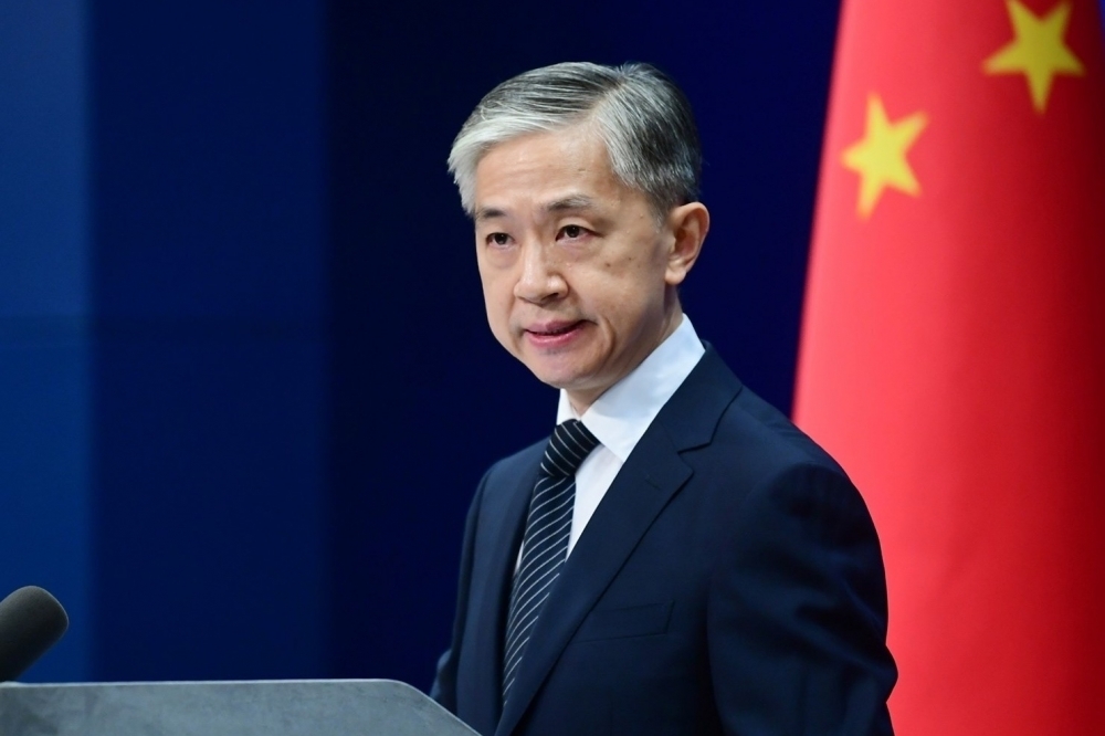 中國外交部發言人汪文斌表示，中方堅決反對布林肯的中國戰略演說。（取自汪文斌臉書）
