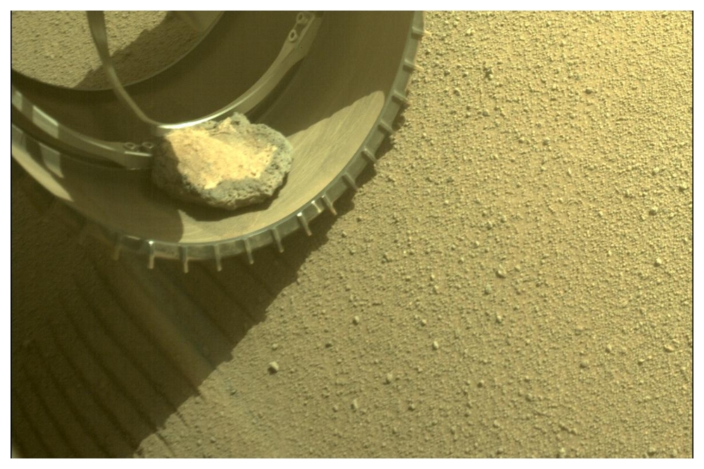 毅力號火星車的探索任務有了石頭作伴。（取自NASA官網）