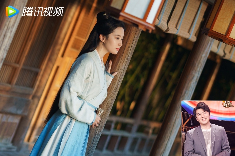中國女星劉亦菲近來因新戲《夢華錄》再翻紅，她曾被爆料倒追中國鋼琴家郎朗（右圖），她當時表示根本不知道對方是誰。（左取自夢華錄，右取自郎朗微博）