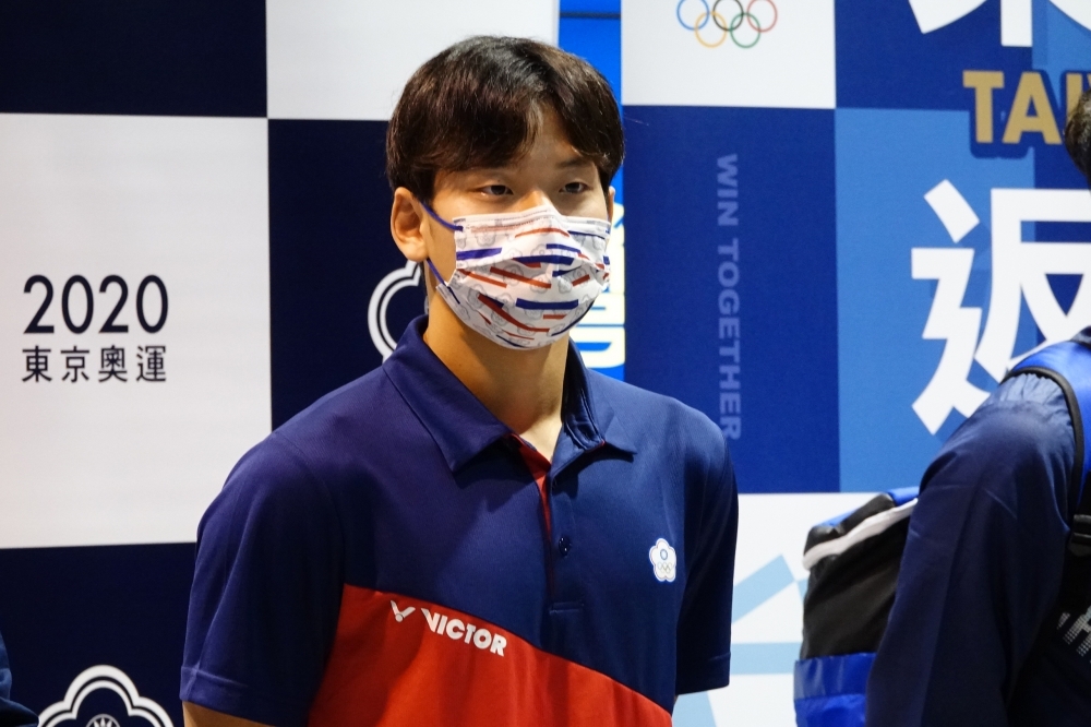 王冠閎現年20歲，長相帥氣、體格優異，在2021年東京奧運200蝶預賽上一戰成名，刷新我國紀錄成為「新蝶王」。（資料照片／王侑聖攝）