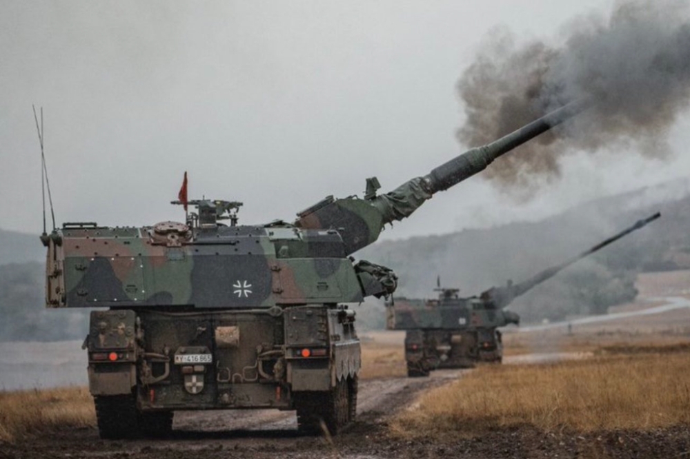 德國PzH2000自走砲已抵達烏克蘭。（取自德國國防部）