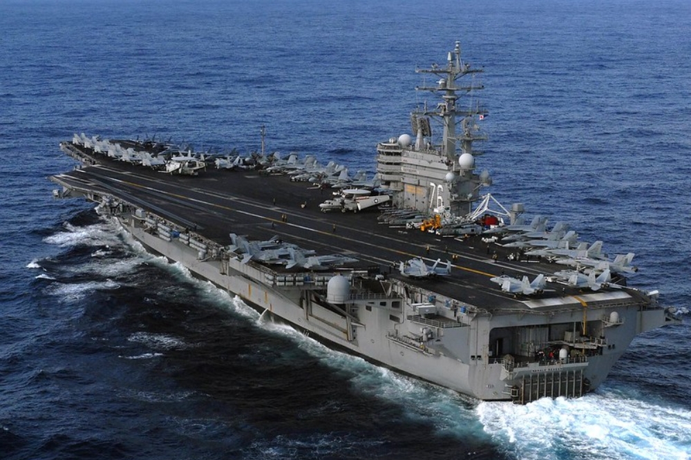 美國航母雷根號傳出7月下旬將訪問越南。（取自US Navy）
