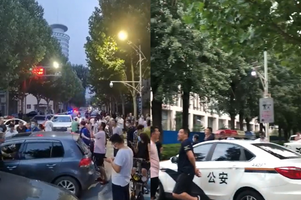 北京理工大學傳出抗議。（取自章立凡推特）