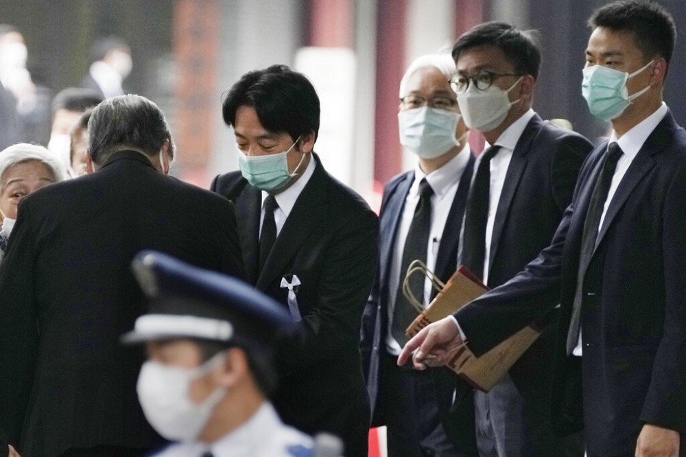 副总统赖清德在东京参加安倍晋三的葬礼。（美联社）(photo:UpMedia)