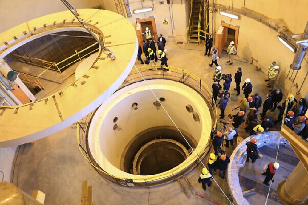伊朗原能会发布的档案照，图中重水反应炉是核子设施的一部分。（美联社）(photo:UpMedia)