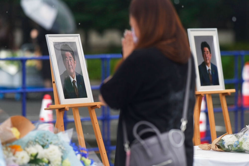 日本政府將於9月27日為前首相安倍晉三舉行國葬（美聯社）