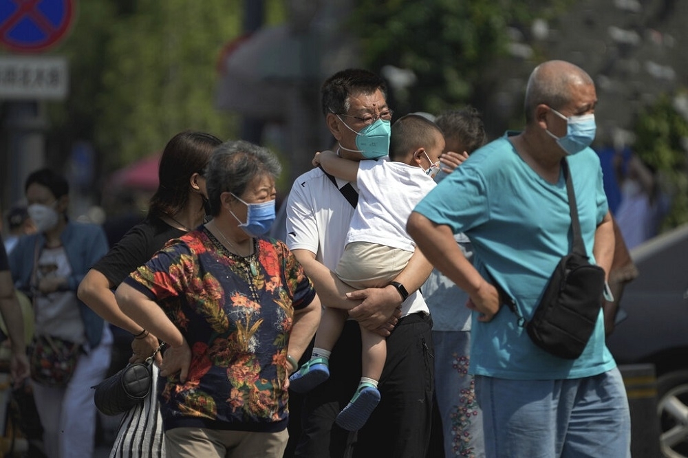 中國人口成長大幅降低，總人口預計2025年之前開始下降。（美聯社）