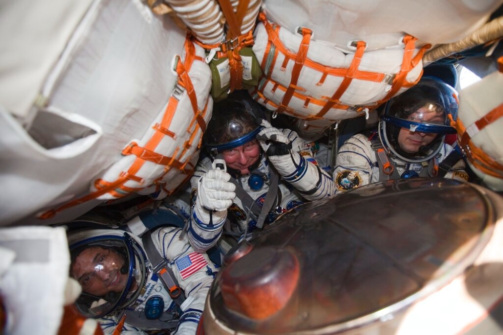美俄太空人2012年曾携手飞行合作任务。（美联社）(photo:UpMedia)