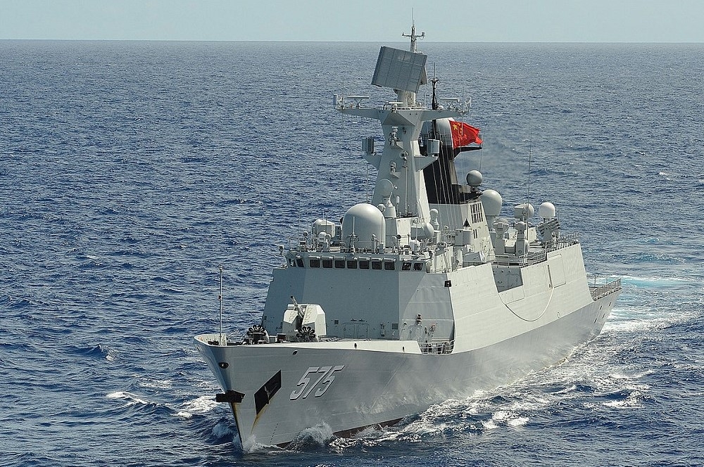 中国海军派出2艘军舰赴花东外海，其中1艘为054A巡防舰。图为同型舰「岳阳号」。（取自DVIDS）(photo:UpMedia)