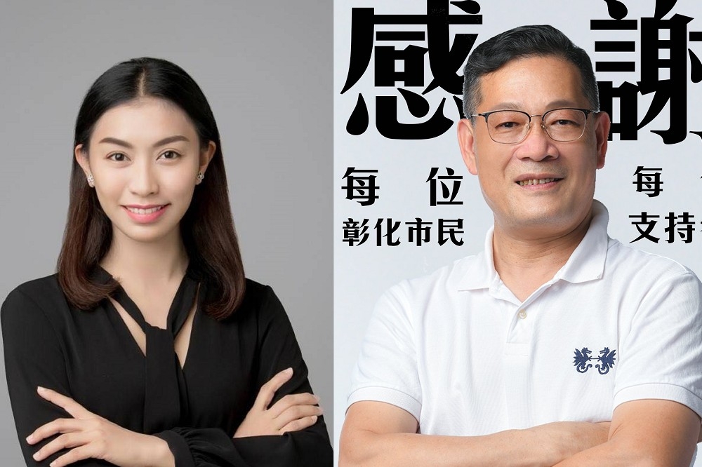 國民黨前議員張東正（右）執意脫黨選彰化市長，黃玉芬（左）痛批張無法服輸。（合成畫面／取自張東正關心彰化事、黃玉芬臉書）