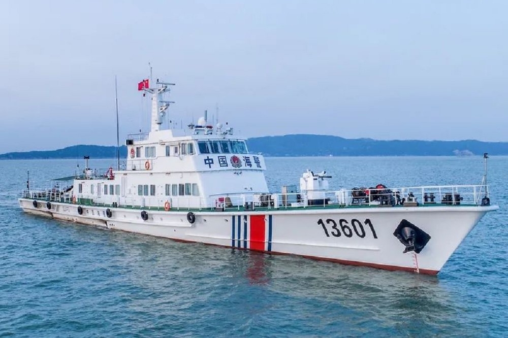 日方紀錄中國海警船7月在釣魚台出沒紀錄創新高。（取自中國海警局）