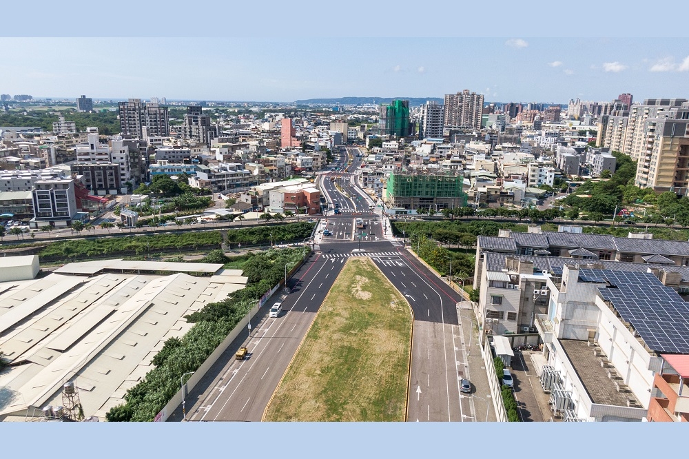 公道三新闢道路工程獲最佳規劃設計類優質獎。（新竹市政府提供）