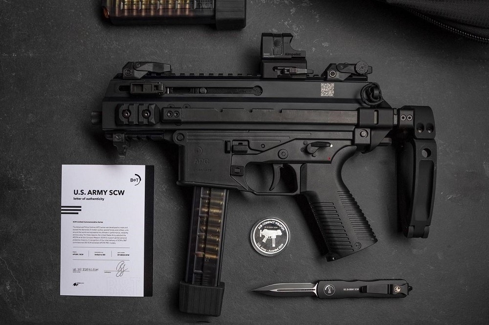 APC9K衝鋒槍全套原廠配備。（取自B&T美國分公司臉書）