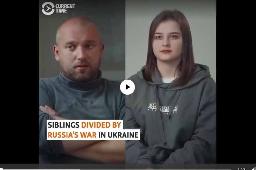 《破碎關係》紀錄片，記述了俄羅斯家庭間如何為了一場戰爭導致夫妻失和、兄妹反目。（圖片擷取自Youtube）