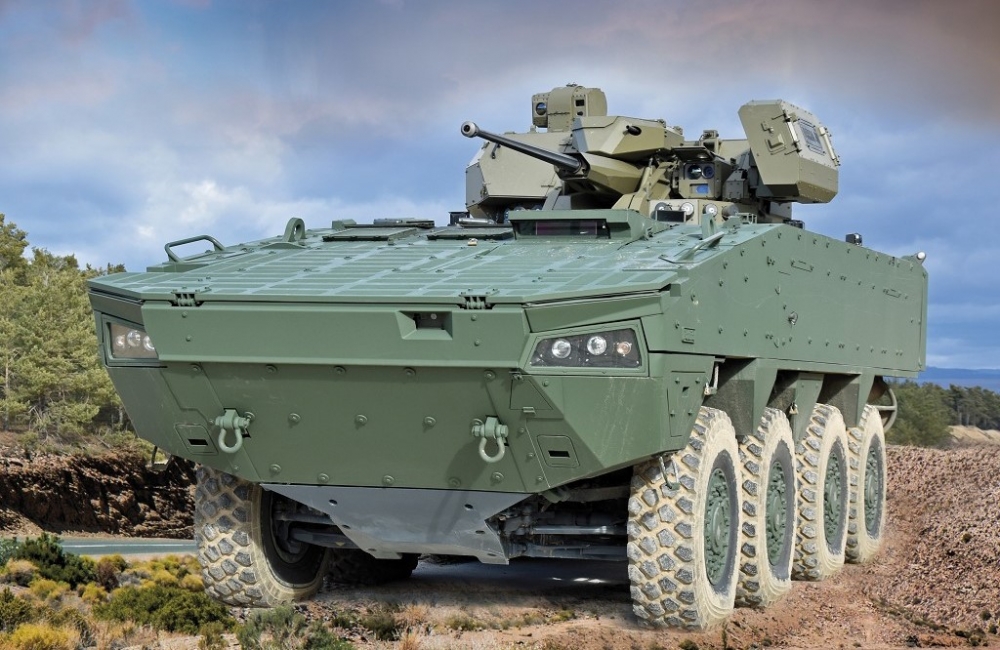派翠亞公布斯洛伐克採購的AMV甲車外型示意圖。（取自派翠亞公司網站）