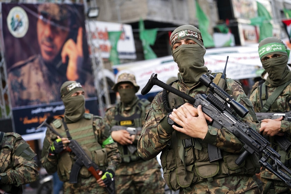 哈瑪斯武裝份子。（資料照片／美聯社）