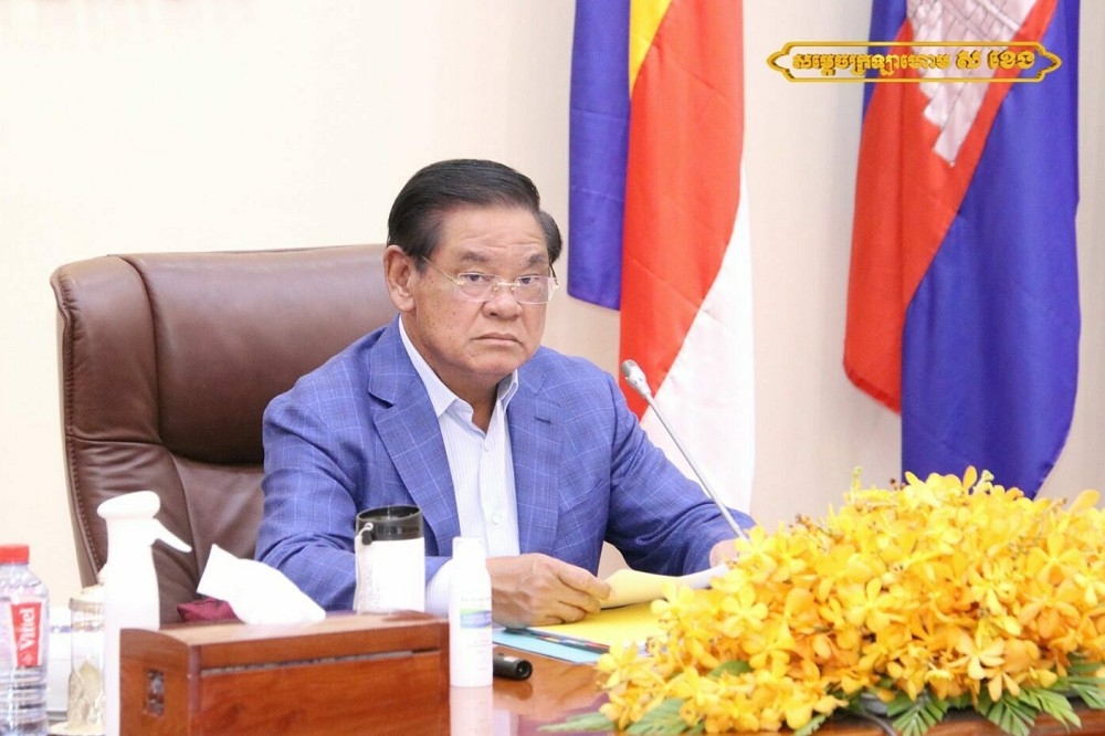 柬埔寨副总理兼内政部长苏庆带领扩大打击贩卖人口。（取自苏庆脸书）(photo:UpMedia)