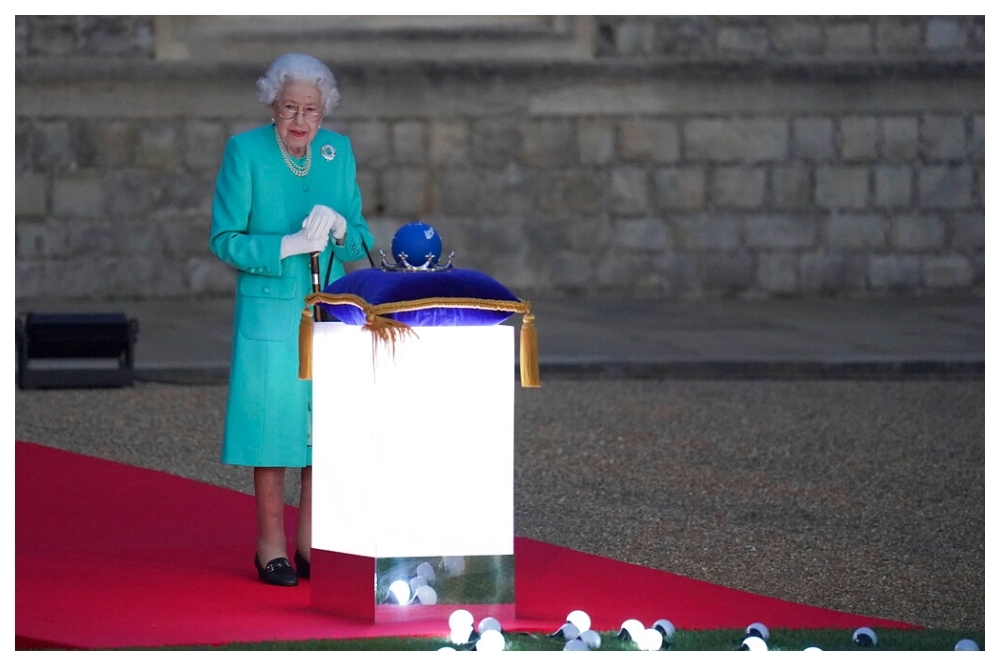 英國女王伊莉莎白二世逝世，外交部第一時間表達哀悼之意。（美聯社）