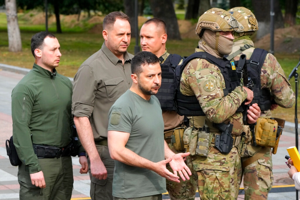烏克蘭總統澤倫斯基表示，烏軍在哈爾科夫已奪回至少30多處據點（美聯社）