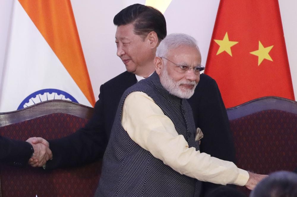 習近平與莫迪16日都將出席上海合作組織峰會，這將是兩人自中印邊境流血衝突後首度碰頭。（資料照片／美聯社）